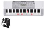 Casio LK280 61 Key Lighted Portable Keyboard with Power Supply